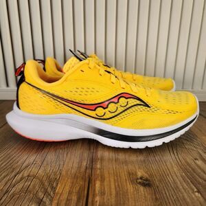 Saucony Kinvara 13 Womens Sz 8 Yellow Athletic Running Sneakers Shoes S10723-16